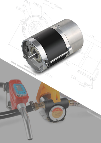 应用于加油站油枪的油泵电机230V无刷电机