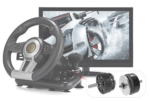 赛车游戏专用力反馈方向盘无刷直流电机方案 赛车游戏专用力反馈方向盘无刷直流电机方案