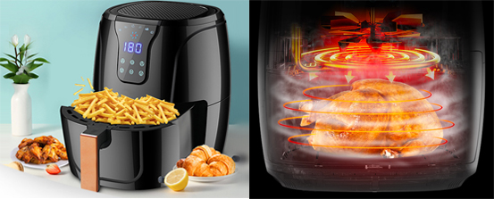 空气炸锅热循环电机方案